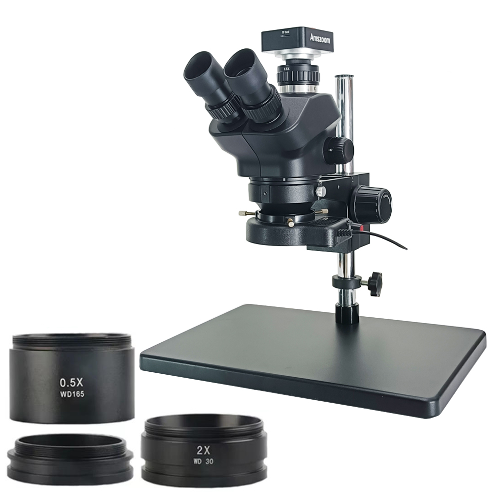 Stereo Trinocular Microscope Pcb - Mikroskop Stereo Trinokuler Simul Focal 3.5X-100X