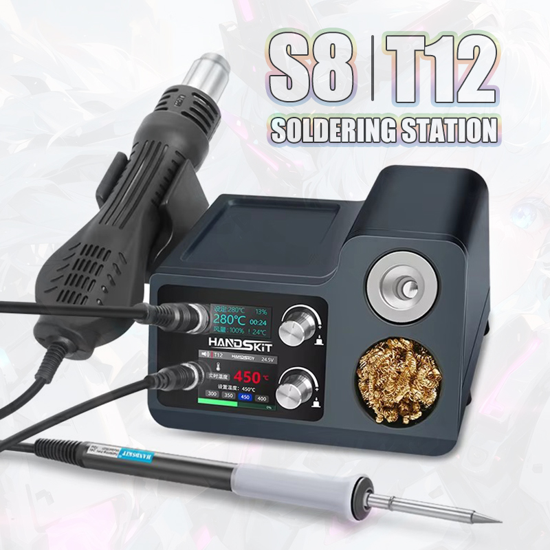 Hot Air Rework Station T12 - Stasiun Solder T12 Dengan Pistol Udara