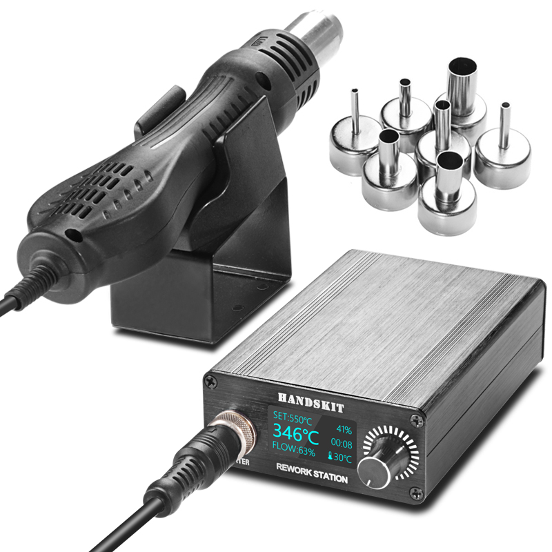Pistol Panas T12 dengan Layar  - Hot Air Rework Station T12 ulasan dan harga