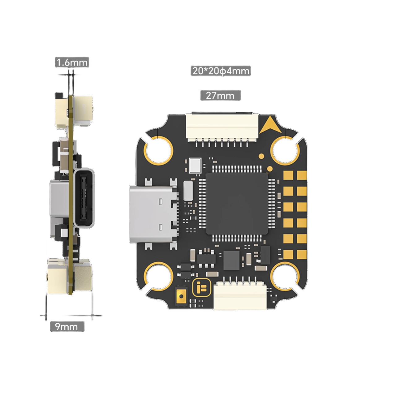 IFlight Borg Mini F7 Stack den - Fpv Flight Controller F7 Stack 60A ulasan dan harga